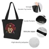 Sacos de compras reutilizáveis ​​Spartan Gym Bag Mulheres Ombro Canvas Tote Portátil Musculação Fitness Muscle Grocery Shopper