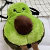 Mini Bag Fashion Trend Cute Avocado Stuffed Plush Toy Backpack The Single Shoulder Bag Inclined Shoulder Bag Doll Toys Gift 240201