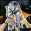 Foulards Amour Petit Plaid Chaud Écharpe Châle Automne Version Coréenne Polyvalente Imitation Cachemire Drop Livraison Accessoires De Mode Ha Dhyd7