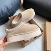 Designer Tasman tofflor Australien Platform Slipper UG Tazzskor australie glider fluffig fårskinn päls riktiga läder stövlar klassiska märke kvinnor utanför skjutreglaget