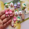 Charms 12pcs Cartoon Vegeble Charm Cute Animal wiselant Flatback Diy Biżuter