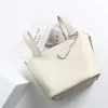 Borse da sera Borsa a secchiello da donna in vera pelle Borse classiche Borse da donna eleganti di alta qualità Designer di marca Totes da donna Grigio 2024