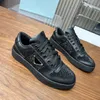 Designer-Sneaker-Schuhe Downtown Leder-Sneaker mit Kristallen Damen Herren Freizeitschuhe schwarz weiß dreieckige flache Schuhe Low-Trainer-Strass-Schuhe Größe 35-45