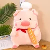 Mignon Lulu cochon en peluche poupée doux lancer animaux en peluche oreiller lit Peluches poupée coussin Kawaii enfants filles cadeau d'anniversaire 240118