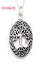 Árbol de la vida 316L colgantes de acero inoxidable collar cadena péndulo encantos Reiki amuleto moda joyería para hombre 3676383