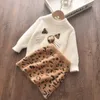 Menoea Abbigliamento invernale per bambini Neonata Abito lavorato a maglia Caldo autunno Ragazze Maniche arricciate Design in pizzo Abito maglione Abiti Abiti 240122