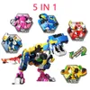 5 w 1 Mini Force 2 Super Gino Power Transformation Robot Figure Action Figures Miniforce X Deformacja Dinozaur Zabawka Dinozaura 240130