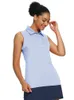 LU Yoga wyrównaj noszenie Męskie przyciski Polos T-shirt Szybkie suche koszule tenisowe wysokiej jakości letni rękaw golf dla kobiet odzież cytrynowa ll jogger lu yoga-08 2024