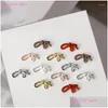 Nail Art Decorations 5Pcs 3D Metal Bowknot Bow Deco Charm Rhinestones Simplicity Decor Parts Diy Manicure Accessories Jewelry Drop Del Otxvf