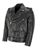 Punk heren PU-leren jas motorfiets mode slim fit jas 240125