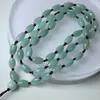 Pendants Natural Oval Beads Necklace Handmade 10mm Green Jadeite