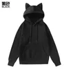 Winter Heren Hoodie Trui Pullover Zuid-korea Mode Heren Kat Oren Leuke Japanse Top Persoonlijkheid Sweatshirt Vrouwen 240131