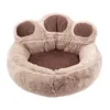 Vêtements pour chiens Vêtements de grande race Garçon Chat Hiver Sac de couchage chaud Ours Lit pour animaux de compagnie Calmant l'eau d'oreille détachable