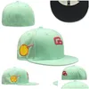 Cappellini da baseball Cappelli aderenti Taglie Cappello da baseball Snapbacks da calcio Designer Flat Active Cappellini in rete di cotone con ricamo regolabile Tutte le squadre L Dhnk6