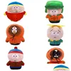 Film Tv Peluche 20 Cm South Park P Giocattoli Cartoon Doll Stan Kyle Kenny Cartman Cuscino Peluche Regalo di compleanno per bambini Drop Deliver Dhwha