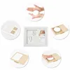 born Baby Handprint Footprint Kit Casting Infant DIY Nontoxic Souvenirs Gifts Imprint Soft Clay Inkpad for 240125