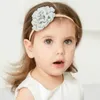 Accessoires de cheveux Bébé Filles Dentelle Fleur Nylon Bandeau Enfants Satin Bande Né Élastique Turbans Headwraps Fille