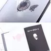 Student Diary Anime Death Note Notebook Set Leather Journal And Necklace Feather Pen Pad Complete set 240119