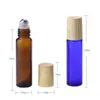 8 Farben 10 ml Glas-Rollerflasche für ätherische Öle mit Edelstahlkugel und Kunststoffkappe Xkjkp Nculg