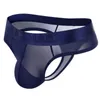 Cuecas calcinha sexy gay masculino roupa interior panochas jockstrap cueca tangas biquíni masculino breve seda gelo transparente como ou roupa de banho yq240215