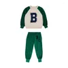 Ensembles de vêtements Daily Kids Pull pour enfants BC Girl INS Impression de dessin animé Plus Pantalon à capuche en velours Costume de sport pour garçon BOBO Brand Design