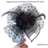 Hårklämmor Barrettes Vintage pannband Pillbox hat te fascinatorer utsökta Rose för scen släppleverans smycken Hårhår Oty3n