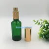 Bouteilles de pulvérisation de parfum en verre vert rechargeables 20ML 30ML 50ML 100ML avec pulvérisateur en aluminium Nnimo Jfbmu