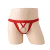 Cuecas calcinha masculina g-string lingerie crotchless jockstrap roupa interior tangas o-ring buraco aberto para trás cuecas yq240215