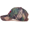 Top Caps Moda Erkekler Camo Beyzbol Kapağı Balıkçılık Açık Av Avlama Kamuflaj Orman Şapkaları Hip Hop Yürüyüş Casquette Gorras