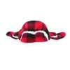 Dog Apparel Pet Windproof Hood Winter Costume Cap Hat Large-breed Beret Elastic Band Plush