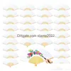 Party Favor Candy Color Diy Folding Fan Single Sided Paper Childrens Painting Gift Supplies 12 Colors Drop Delivery Home Garden Fest Dhpk4