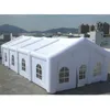 wholesale 10x10x5mH Gaint Inflatable Wedding Tent Event Party Tents Advertising Building House with LED light Outdoor Marquee Widows Church with blower