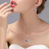 Ensemble collier et boucles d'oreilles romantiques pour la saint-valentin, bijoux pour femmes en forme de cœur, Faux cristal, cadeau pour femme et maman