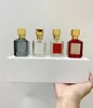 Set de perfumes 4 piezas Maison Bacarat Rouge 540 Extrait Eau De Parfum Paris Fragancia Hombre Mujer Colonia Spray Larga duración Smel6441105 KSWS