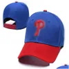 Ball Caps Phillies P Letter Baseball Hiphop Snapback Sport Caps Mannen Vrouwen Verstelbare Hoeden Voor Heren Gorras Bones H5-8.17 Drop Delivery Dhhbt