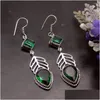 Boucles d'oreilles lustre pendantes Hermosa incroyable à venir Vintage Greentopaz pour les femmes 2 5/8 pouces A87 livraison directe bijoux Ot8Bu