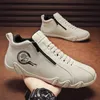 Spring Casual Skórzane buty dla mężczyzn Fashion Footy Wysokiej jakości płaskie buty łodzi miękki luksusowe mokasyki lekkie trampki 240131