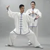 Costume de vêtements ethniques Satin brillant Tai Chi Uniforme Wushu Arts martiaux Wing Chun Veste et pantalon traditionnel chinois