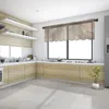 Cortina textura de mármore folha de ouro curta pura janela tule cortinas para cozinha quarto decoração casa pequena voile cortinas