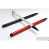 Stylus Pens High Quality Capacitive Resistive Pen Touch Sn Pencil For Pc Phone Black White Red Drop Delivery Computers Networking Tabl Otlys