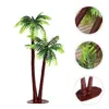 Decorative Flowers Micro Landscape Coconut Tree Mini Plant Decor Plastic Artificial Palm Trees For Nativity Scene