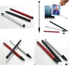 stylus pens عالية الجودة السعة مقاومة القلم اللمس قلم رصاص SN للكمبيوتر الشخصي هاتف أسود أبيض أحمر تسليم أجهزة كمبيوتر توصيل الشبك