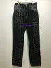 23ss Autumn/winter Italian Paris Designer Denim Jacket Casual Street Pocket Warm Couple Nigo Patchwork Vintage Pants 962