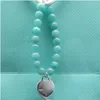 Chaîne Coeur Bracelet Perlé Retour À Tag Série Bijoux Designer Bracelets Bleu Bijoux Pour Femmes Bijoux De Fête Saint Valentin Cadeau Otpdi