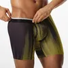 Cuecas 2024 caixa de estilo homens calcinha boxer roupa interior longa para homem shorts e malha homme luxo boxerhomme ginásio gay