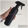 Packing Bottles Wholesale 500Ml Disinfectant Alcohol Refillable Spray Large Capacity Black Color Plastic Packaging For Travel Bottle Dhedr