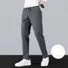 Men's Pants Spring Autumn KPOP Fashion Style Harajuku Slim Fit Sweat Loose All Match Casual Solid Pockets Straight Leg