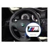 Bilklistermärken 100st TEC Sport Wheel Badge 3D Emblem Sticker Decals LOGO för M Series M1 M3 M5 M6 X1 X3 X5 X6 E34 E36 E6 CAR STYLING ST DHFIB