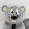 Pantoufles dessin animé mignon souris du zodiaque, chaussures d'hiver chaudes en coton, peluche de sol