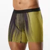 Cuecas 2024 caixa de estilo homens calcinha boxer roupa interior longa para homem shorts e malha homme luxo boxerhomme ginásio gay